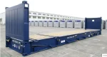 40 Fuß Flat Rack Container ohne Seitenwände