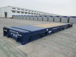Flat Rack Container 40 Fuß mit schwerer Maschine