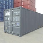 40 Fuß High Cube Seecontainer Dry 1. Reise Außenansicht
