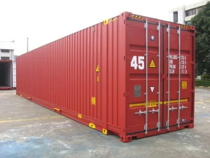 45 Fuß High Cube Seecontainer Dry 1. Reise Außenansicht