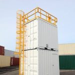 Trainingscontainer für enge Räume im industriellen Einsatz