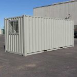 Mobiler Umkleidecontainer aus Seecontainer mit Spinden