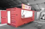 20 Fuß Barcontainer mit seitlicher Öffnung und Verkaufstheke