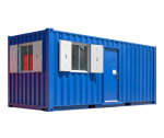 20-Fuß Bürocontainer mit WC und Küche – Komplett ausgestatteter Arbeitsraum – Bild 4