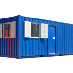20 Fuß Bürocontainer mit integrierter Küche und Badezimmer außenansicht